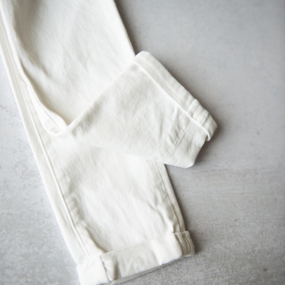 PAIGE  Skyline Crop Skinny Cuffed Hem Optic White Jeans Size 25 - Picture 10 of 12